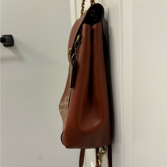 Coach leather and vinyl backpack. - Picture 2 of 9